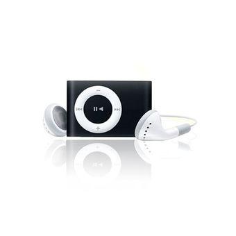 Mini Inserted Memory Card Clip-on MP3 Digital Player Black  