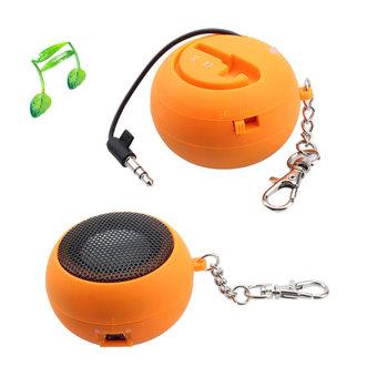 Mini Portable Orange Rechargeable Speaker For PC Laptop iPod MP3 (Intl)  