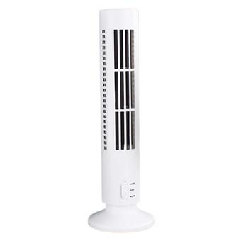 Mini USB Bladeless Tower Cooling Desk Table Fan – White (Intl)  