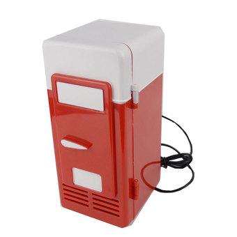 Mini USB Fridge Cooler/Warmer Refrigerator Red  