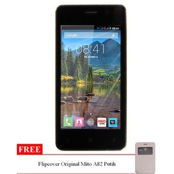 Mito A82 - 4 GB - Hitam + Gratis Flipcover Original  