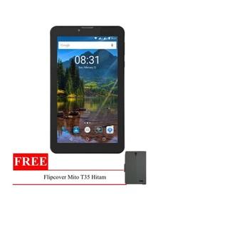 Mito T35 Fantasy Tablet - 8GB - Hitam + Gratis Flipcover  