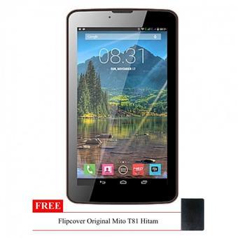 Mito T81 Fantasy Tablet - 4 GB - Hitam + Gratis Flipcover  