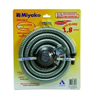 Miyako Paket Regulator & Selang Fleksibel RMS-106M - 1.8 M  