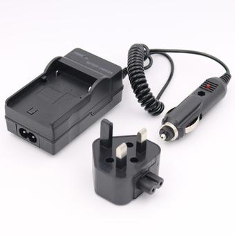 NP-FC10 FC11 Battery Charger for SONY CyberShot DSC-F77 DSC-V1 DSC-P10 DSC-P2 DSC-P3 AC+DC Wall+Car (Intl)  