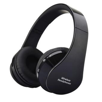 NX-8252 Bluetooth Headphone Fold High Fidelity Surround Sound Wireless Stereo Headset with Mic (Black)  