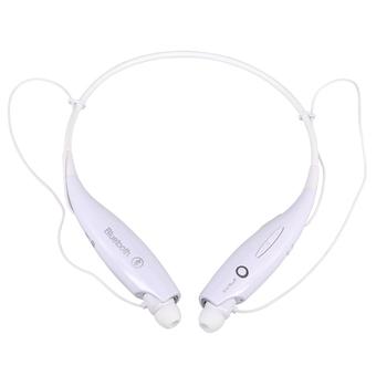 Neck Band Design V4.0 Wireless Sports Bluetooth Stereo Music Headphones Earphone for iPhone Tablet CellPhones (White) (Intl)  