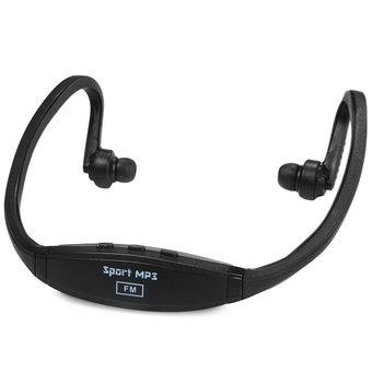 New Style TF Card On-head Sports MP3 Player (Black)  