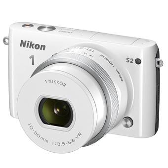 Nikon 1 S2 Mirrorless Digital Camera with 10-30mm Lens White  