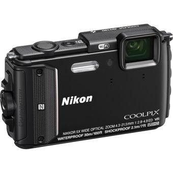 Nikon COOLPIX AW130 Waterproof Digital Camera Black  