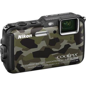 Nikon Coolpix AW120 16 MP Waterproof Digital Camera_Green  