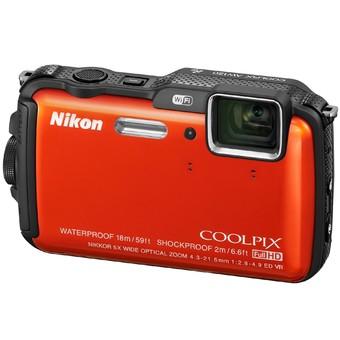 Nikon Coolpix AW120 16 MP Waterproof Digital Camera_Orange  
