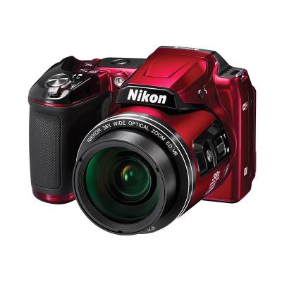 Nikon Coolpix L840 Red Camera Prosumer + Memory Sandisk 8GB + Tas + Screen Guard