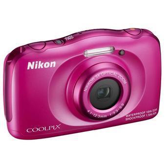 Nikon Coolpix S33 3x Optical Zoom Digital Camera (Pink)  
