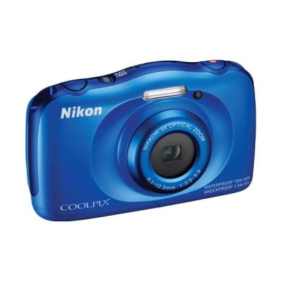 Nikon Coolpix S33 Biru Kamera Pocket