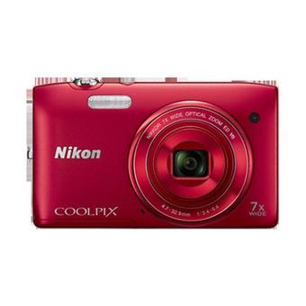 Nikon Coolpix S3500 - Merah  