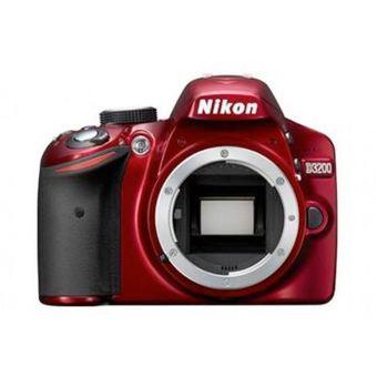 Nikon D3200 24.2 MP Digital SLR Camera Body Red  