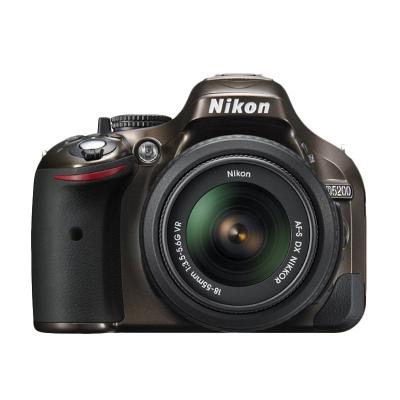 Nikon D5200 Kit 18-55mm VR Cokelat Kamera DSLR