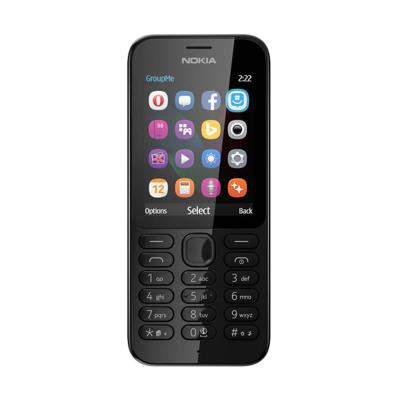 Nokia 222 Black Handphone [16 MB]
