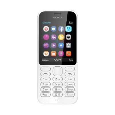 Nokia 222 White Handphone [16 MB]