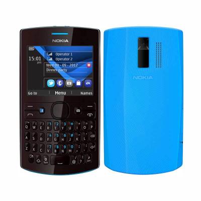 Nokia Asha 205 Single SIM Cyan Dark Rose - Handphone