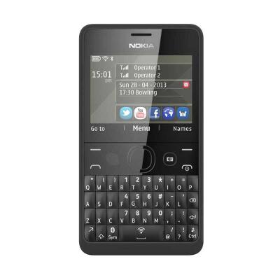 Nokia Asha 210 Dual SIM Black - Handphone