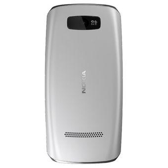 Nokia Asha 305 Dual Sim - Putih Silver  