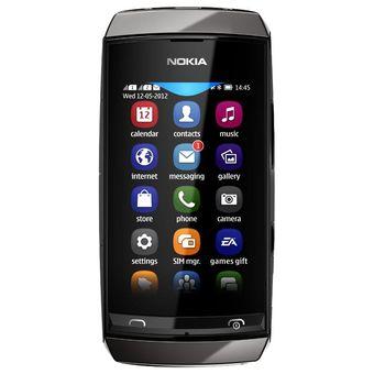 Nokia Asha 306 - Abu-abu  