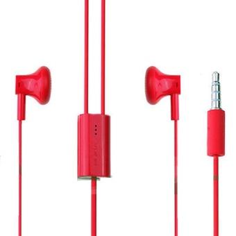 Nokia Stereo Headset WH-108 with 3.5mm Audio Jack - Merah  