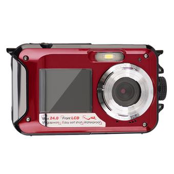 OH Digital Camera Waterproof 24MP MAX 1080P Double Screen16x Zoom Camcorder (Intl)  