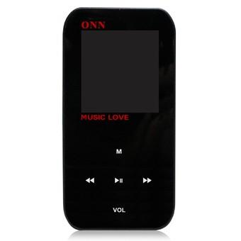 ONN Q2 Sport 4GB Ultraslim 1.5 Inch LCD MP3 Player Black  