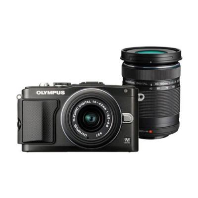 Olympus E PL 6 Black Kamera Mirrorless + Lensa