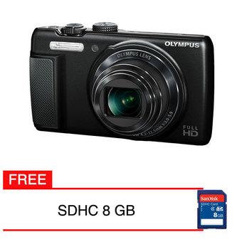 Olympus Kamera SH 21 - 16 MP - Hitam + Gratis SDHC 8 GB  