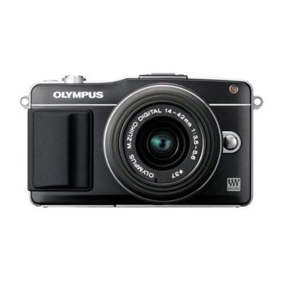 Olympus PEN E-PM2 14-42 Double Zoom Kit Hitam Kamera Mirrorless