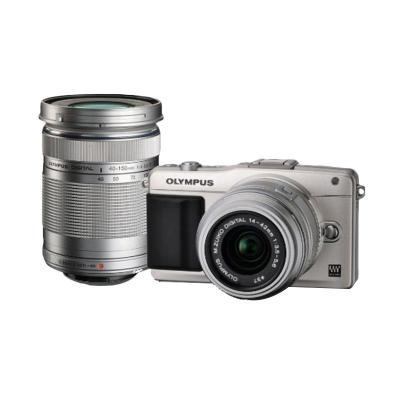 Olympus PEN E-PM2 14-42 Double Zoom Kit Silver Kamera Mirrorless