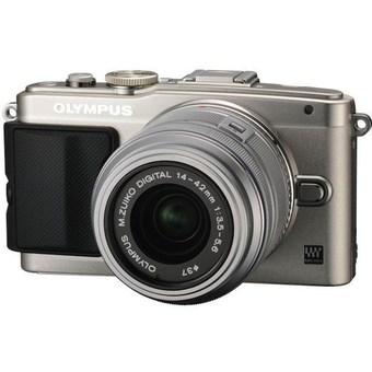 Olympus PEN Lite E-PL6 Camera Silver Kit with 14-42mm Lens  
