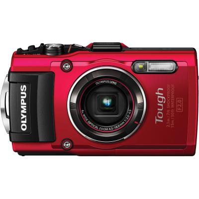 Olympus Stylus TG4 Tough Waterproof Kamera Pocket - Red + Free Memory Sandisk 16GB + Screen Guard