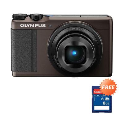 Olympus Stylus XZ-10 Brown Kamera Pocket + Memory Card 8 GB