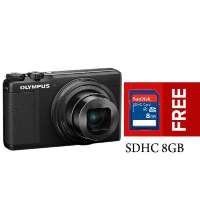 Olympus Stylus XZ-10 Digital Kamera Pocket 12MP - Hitam + Free Memory Card 8 GB New Olympus Stylus XZ-10: Kamera Saku Dengan Lensa Lebar