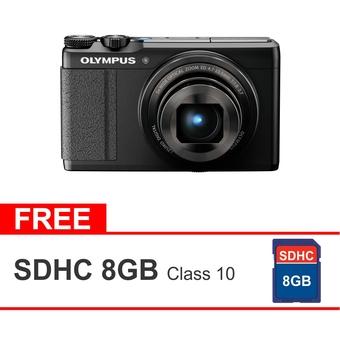 Olympus Stylus XZ-10 Hitam Kamera Pocket + Memory Card 8 GB  