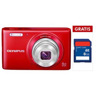 Olympus VG 180 – 16 MP – Merah + SD 8 GB  