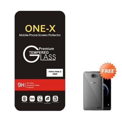 One-X Tempered Glass Screen Protector for Infinix Note 2 X600 + Free Aircase