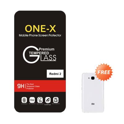 One-X Tempered Glass Screen Protector for Xiaomi Redmi 2 + Free Aircase
