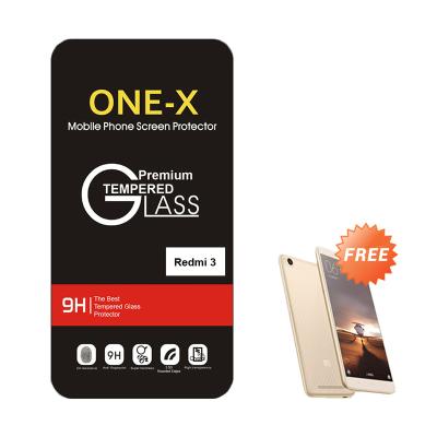 One-X Tempered Glass Screen Protector for Xiaomi Redmi 3 + Free Aircase