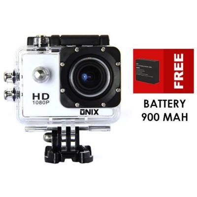 Onix Action Camera 1080p DV508C - 12MP - Putih + Gratis Battery 900 Mah