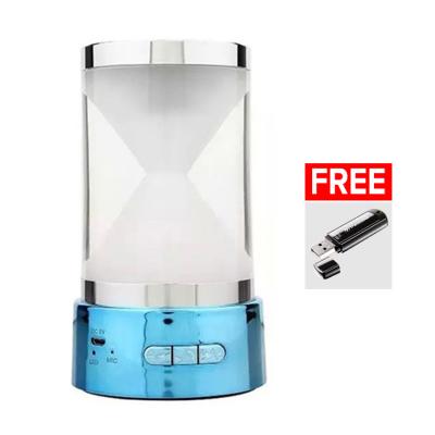 Optimuz Speaker Portable HourGlass - Biru + FREE Produk Flashdisk Transcend JF 350 16 GB
