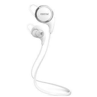 Original new Bluetooth earphone QCY QY8 headset V4.1 Wireless Bluetooth Headphones Noise Cancelling Headphones(White)  