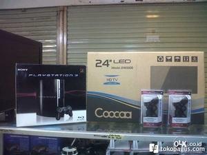 PAKET RENTAL TERMURAHHH CUYYY Ps 3 Fat Hdd 40Gb + Tv LED Cocca 24"