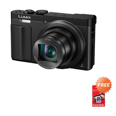 Panasonic DMC TZ70 Hitam Kamera Pocket [12 MP] + SanDisk SDHC [8 GB]