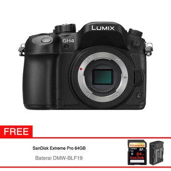 Panasonic Lumix DMC-GH4 Body Only + Free Tambahan Baterai & Memory Extreme Pro 64GB  
